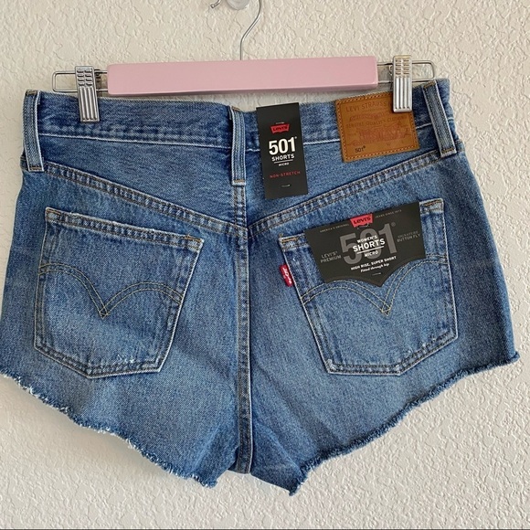 Levi’s 501 Micro Denim Shorts Booty Shorts - Picture 6 of 7